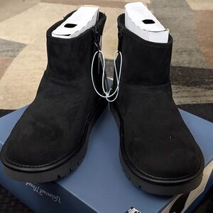 Women's Black Ankle Boots - size 8